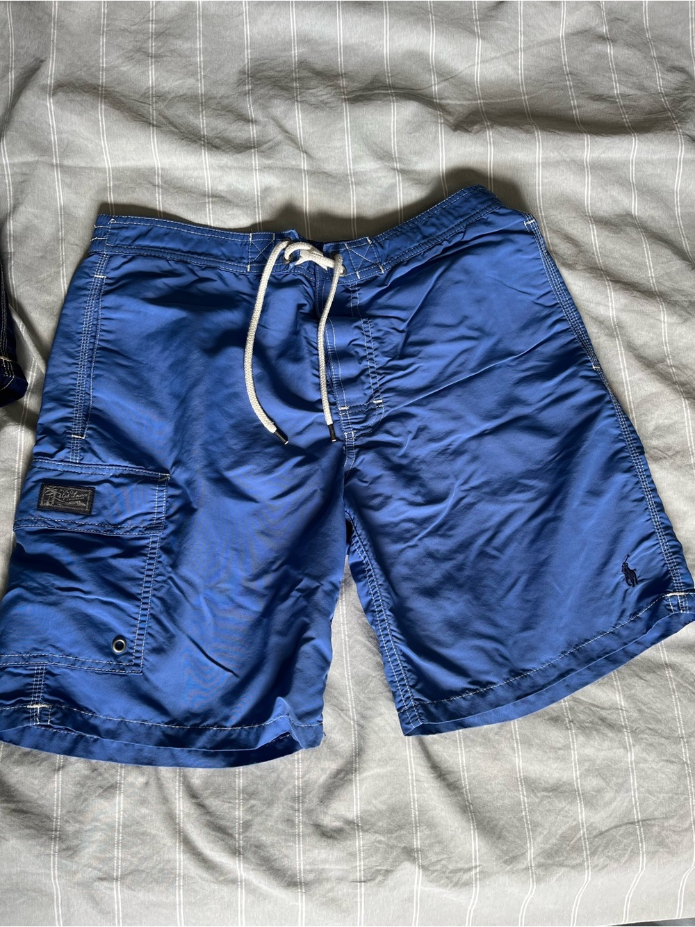Ralph Lauren Royal Blue & Dark Blue Men’s Swim Board Shorts Bundle